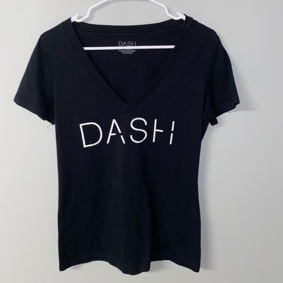 Black and White Kardashian "Dash" Store V-Neck - Picture 3 of 4
